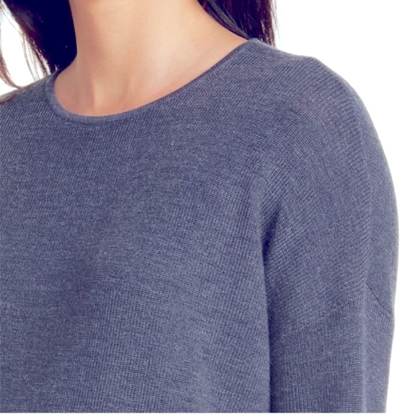 Eileen Fisher Gray Merino Wool Box Top Sweater Women’s Size XS - Picture 4 of 11